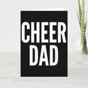 Cheer Dad Royal Blue Cheerleading Matching Parents Card