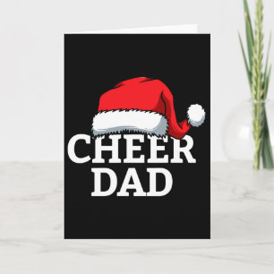 Cheer Dad Santa Christmas Funny Cheerleading Match Card