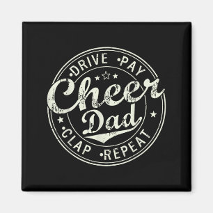 Cheer Dad Shirts for Men Fathers Day Funny Magnet