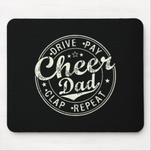 Cheer dad shirts for men father's day funny mouse pad