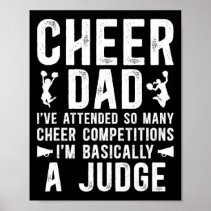 Cheer Dad Sically A Judge Dad Of A Cheerleader Fat Poster