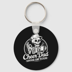 Cheer Dad Surviving Comp Weekend Fathers Day Key Ring