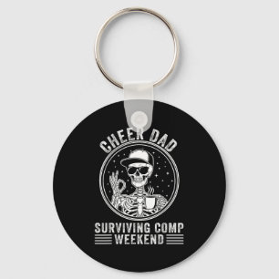 Cheer dad surviving competition weekend birthday key ring