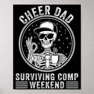 Cheer dad surviving competition weekend birthday poster