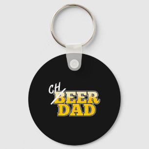 Cheer Dad T Shirt Father's Day Beer Cheerleading G Key Ring