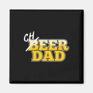 Cheer Dad T Shirt Father's Day Beer Cheerleading G Magnet