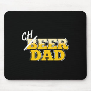 Cheer Dad T Shirt Father's Day Beer Cheerleading G Mouse Pad
