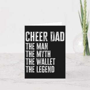 Cheer Dad The Man The Myth The Wallet  Card