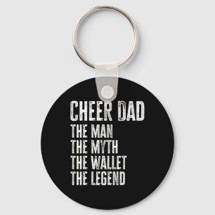 Cheer Dad The Man The Myth The Wallet Key Ring