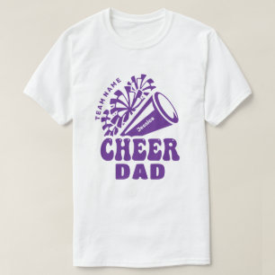 Cheer Dad with Custom Team Name & Kid's Name T-Shirt
