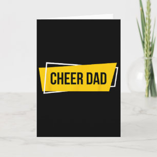 Cheer Dad Yellow Cheerleading _1 Card