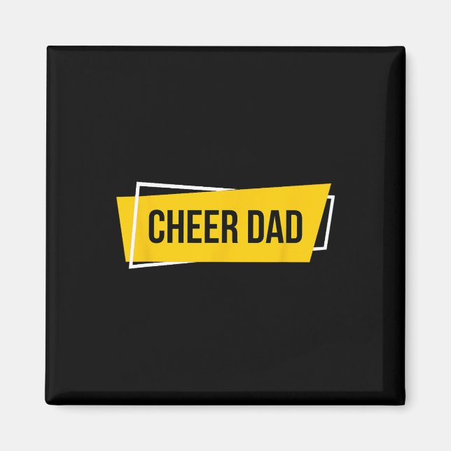 Cheer Dad Yellow Cheerleading _1  Magnet (Front)