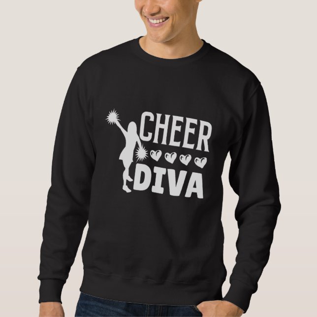 Cheer Diva  Cheerleader Sweatshirt (Front)