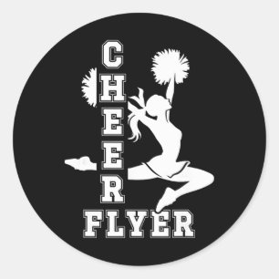 Cheer Flyer Cheerleader Flyer Best Cheerleading Fl Classic Round Sticker