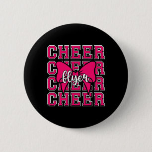 Cheer Flyer Coquette Cheerleading Flyer _1 6 Cm Round Badge