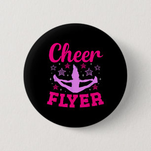 Cheer Flyer Coquette Cheerleading Flyer _2 6 Cm Round Badge