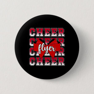 Cheer Flyer Coquette Cheerleading Flyer _3 6 Cm Round Badge