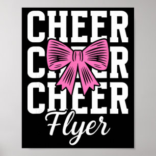 Cheer Flyer Coquette Cheerleading Flyer  Poster