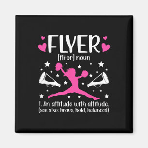 Cheer Flyer Definition Cheerleading Flyer _1  Magnet
