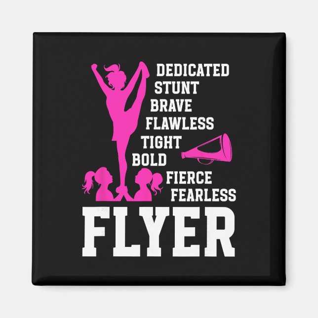 Cheer Flyer Definition Cheerleading Flyer  Magnet (Front)