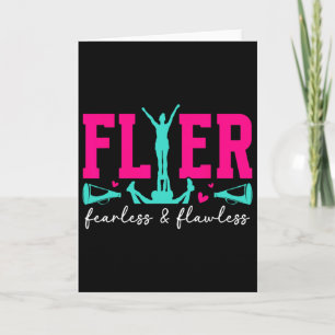 Cheer Flyer Fearless And Flawless Cheerleading Fly Card