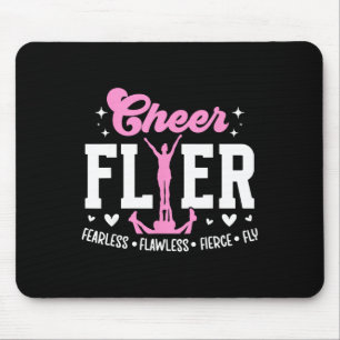Cheer Flyer Fearless Flawless Fierce Cheerleading Mouse Pad