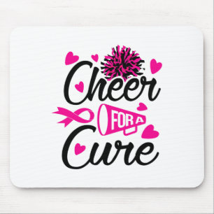 Cheer For A Cure Breast Cancer Awareness Mouse Pad