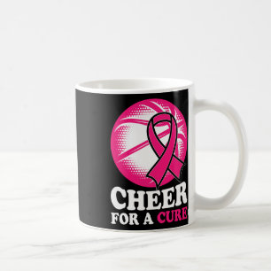Cheer For A Cure Bysketbyll Breast Cancer Awarenes Coffee Mug