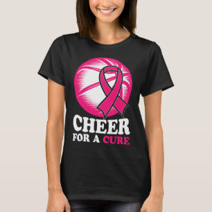 Cheer For A Cure Bysketbyll Breast Cancer Awarenes T-Shirt