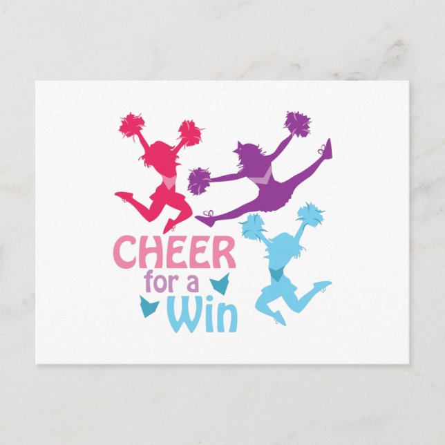 Cheer For A Win Postcard (Front)