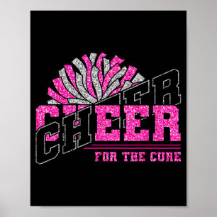 Cheer For The Breast Cancer Awareness Cheer Mom Ma Poster