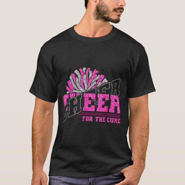 Cheer For The Breast Cancer Awareness Cheer Mom Ma T-Shirt (Front)
