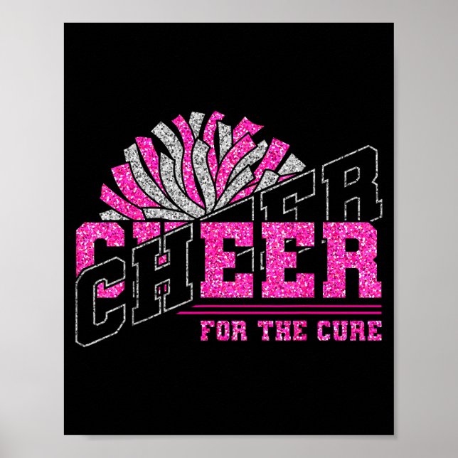 Cheer For The Breast Cancer Awareness Cheer Mum Ma Poster (Front)