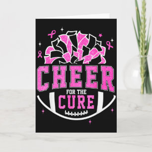 Cheer For The Breast Cancer Awareness Cheerleader  Card