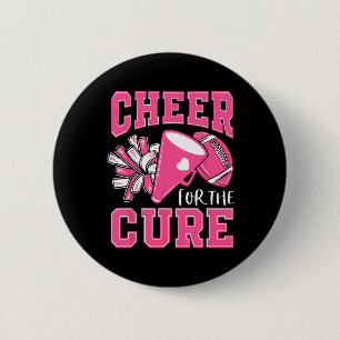 Cheer For The Cure Breast Cancer Awareness Cheerle 6 Cm Round Badge