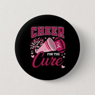 Cheer For The Cure Breast Cancer Awareness Cheerle 6 Cm Round Badge