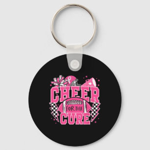 Cheer For The Cure Breast Cancer Awareness Cheerle Key Ring