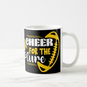 Cheer For The Cure Childhood Cancer Awareness Gold Coffee Mug
