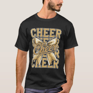 Cheer Funny Cheerleader Coquette Cheerleading Outf T-Shirt