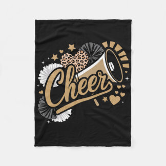 Cheer Funny Cheerleader Fleece Blanket