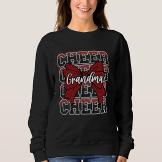 Cheer G-Ma Grandma Bow Sport Cheerleader Cheerlead Sweatshirt