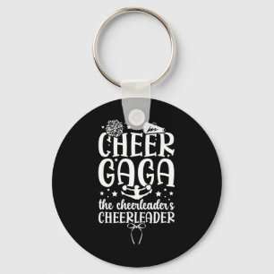 Cheer Gaga Of A Cheerleader Gaga Proud Cheerleadin Key Ring