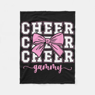 Cheer Gammy Coquette Cheerleader Gammy Cheerleadin Fleece Blanket