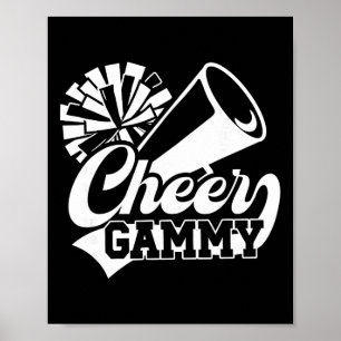 Cheer Gammy Of A Cheerleader Gammy Cheerleading Ga Poster