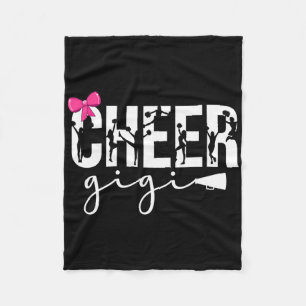 Cheer Gigi Bow Cheerleading Gigi Of A Cheerleader  Fleece Blanket