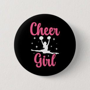 Cheer Girl Cheerleader Cheerleading _1 6 Cm Round Badge