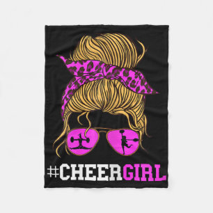 Cheer Girl Cheerleader Scarf Cheerleading Sungl Po Fleece Blanket