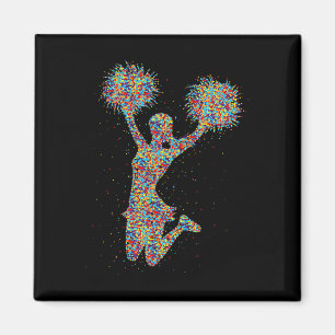 Cheer Girl Cheerleading Cheerleader Youth Squad Te Magnet