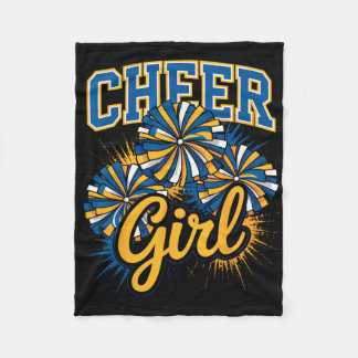 Cheer Girl Cheerleading Squad Team Cheerleader Gir Fleece Blanket