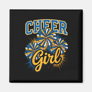 Cheer Girl Cheerleading Squad Team Cheerleader Gir Magnet